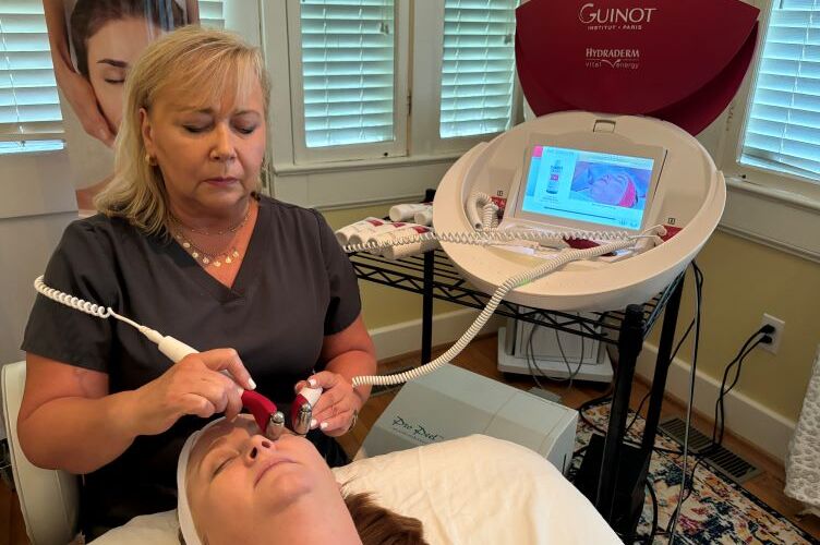 Facial treatment at European Touch Day Spa